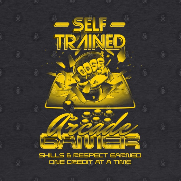 Self Trained Arcade Gamer (Yellow) by manoystee